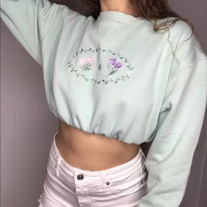 SOLD ON INSTAGRAM Pastel Green Vintage Sweatshirt
